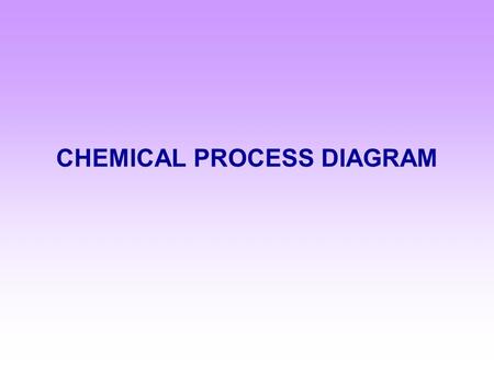 CHEMICAL PROCESS DIAGRAM