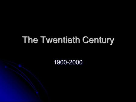 The Twentieth Century 1900-2000. Nineteenth-Century Thinkers Undermining Victorian Ideas Charles Darwin Charles Darwin Origin of Species set forth a theory.