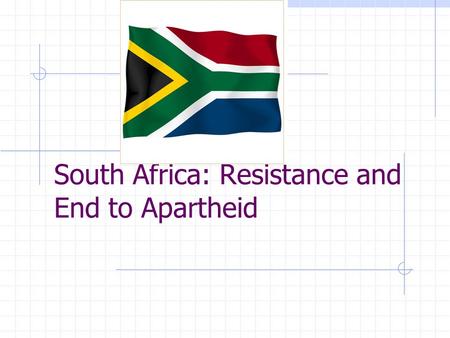 South Africa: Resistance and End to Apartheid. End of Apartheid Apartheid: meaning “apartness”, was the system used by the South African white government.