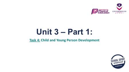 Unit 3 – Part 1: Task 4: Child and Young Person Development.