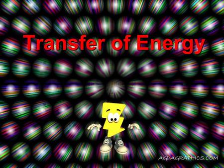 Transfer of Energy. How heat (energy) moves. What does “Transfer of Energy” mean?