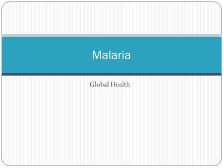 Global Health Malaria. Transmission Malaria is spread by mosquitoes carrying parasites of the Plasmodium type. Four species of Plasmodium are responsible.
