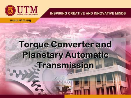 Torque Converter and Planetary Automatic Transmission