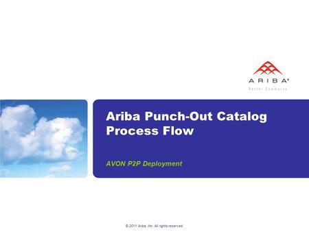 Ariba Punch-Out Catalog Process Flow