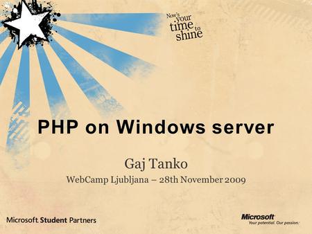 PHP on Windows server. About PHP history, usage [ 3 ] Basics about PHP Open, free, object oriented (recently added namespaces), procedural, type free.