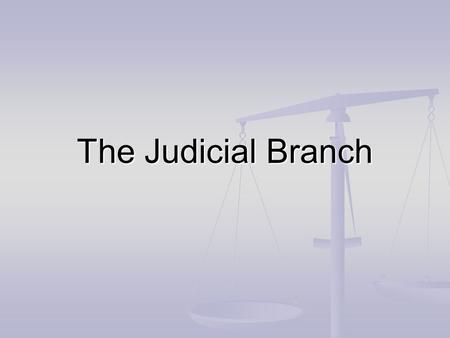 The Judicial Branch. Found in Article III (3) of the Constitution Found in Article III (3) of the Constitution Is in charge of: Is in charge of: The Courts.
