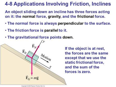 4-8 Applications Involving Friction, Inclines