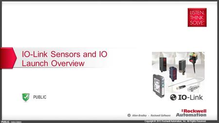 IO-Link Sensors and IO Launch Overview