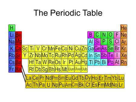 The Periodic Table. The Periodic Table is the central tool of the chemist, but it is used by scientists in all fields of study. It was developed by Russian.