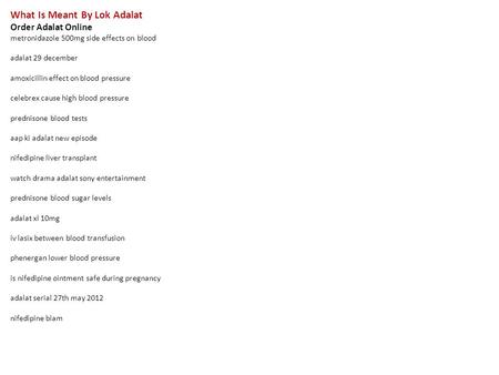 Order adalat serial
