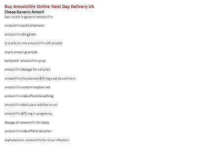 Buy online amoxicillin