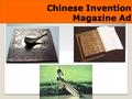 Chinese Invention Magazine Ad