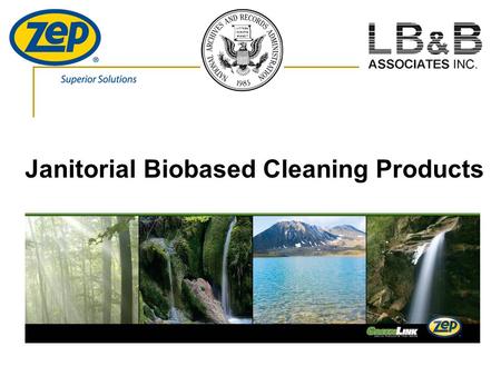 Janitorial Biobased Cleaning Products. Why Biobased? Health Concerns Health Concerns  Poor air quality is leading to asthma, coughing, kidney failure.