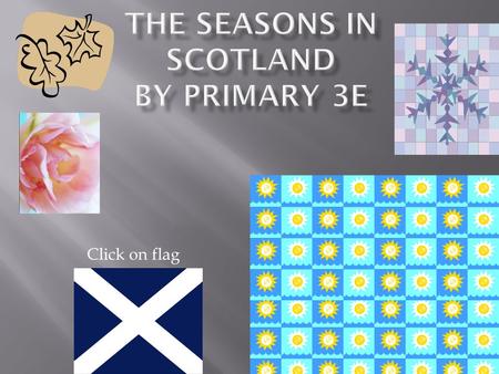 Click on flag. Scotland is well known to have all the seasons in one day! Click on the pictures to see more!