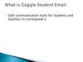  Safe communication tools for students and teachers to correspond o.
