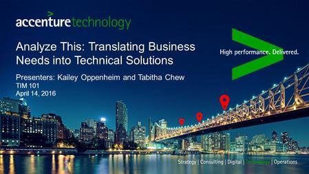 Analyze This: Translating Business Needs into Technical Solutions
