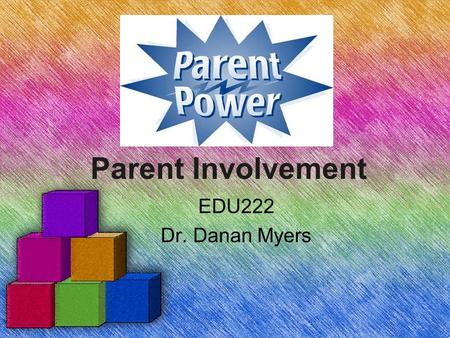 Parent Involvement EDU222 Dr. Danan Myers. Think about ir…. What is your experience with parent involvement? –As a student how did your parent get involved?