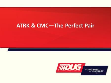 ATRK & CMC—The Perfect Pair. Presentation Outline Brief Introduction CMC Screen & The 4 Definitions of Communications Management ATRK Screen Tying together.