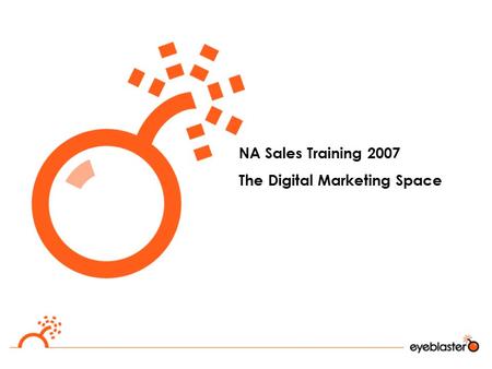 NA Sales Training 2007 The Digital Marketing Space.