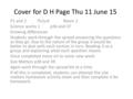 Cover for D H Page Thu 11 June 15 P1 and 27h/sc4 Room 2 Science works 1p36 and 37 Growing differences Students work through the spread answering the questions.