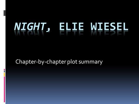 Chapter-by-chapter plot summary