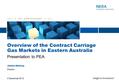 Overview of the Contract Carriage Gas Markets in Eastern Australia James Mellsop Director 4 December 2012 Presentation to PEA.