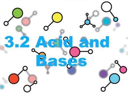 3.2 Acid and Bases. Acids and their properties An acid is any compound that increases the number of hydronium ions –Hydronium forms when and H+ separates.
