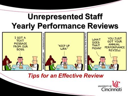 Unrepresented Staff Yearly Performance Reviews Tips for an Effective Review.