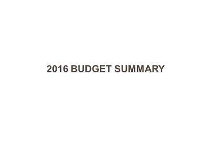 2016 BUDGET SUMMARY. This presentation has been prepared by John Blangiardo and Apogee Financial Planning Limited ABN 28056426932, a member of the National.