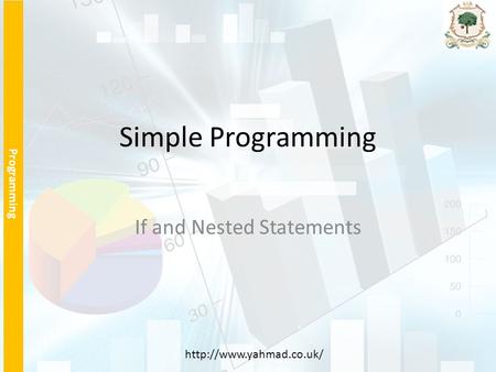 Programming  Simple Programming If and Nested Statements.
