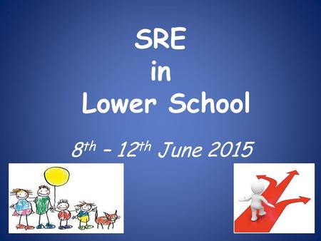 SRE in Lower School 8 th – 12 th June 2015. The National Curriculum framework document states that: ‘All schools should make provision for personal, social,
