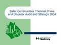 Safer Communities Triennial Crime and Disorder Audit and Strategy 2004.