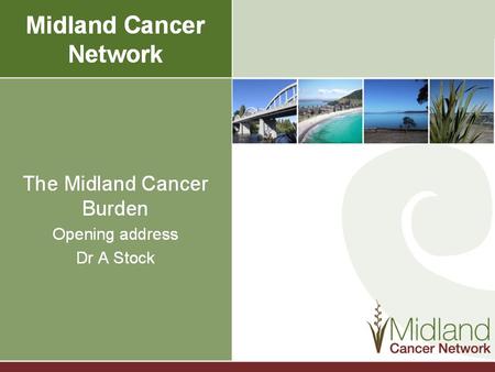 Midland Cancer Network 2012 Clinical Performance Conference.