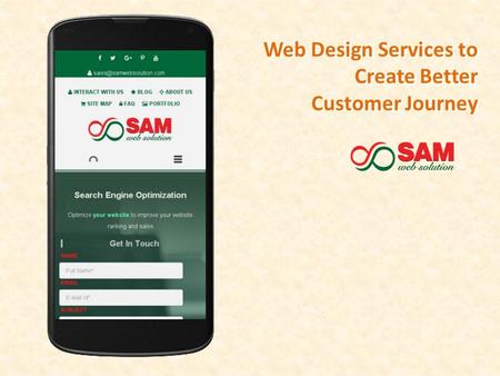 Web Design Services to Create Better Customer Journey.