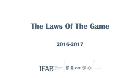 The Laws Of The Game 2016-2017.