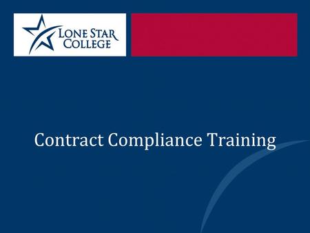 Contract Compliance Training. Department Personnel Office of the General Counsel (OGC) Mario K. Castillo General Counsel John Guest Deputy General Counsel.
