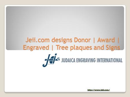 Jeii.com designs Donor | Award | Engraved | Tree plaques and Signs.
