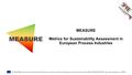 The MEASURE project received funding from the European Community's framework programme for research and innovation H2020 [H2020/20014-2020] under grant.