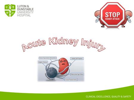 Key facts about AKI 5 Facts about acute kidney injury (AKI), formerly known as acute renal failure“ Up to 20% of hospital admissions have AKI Up to 25%