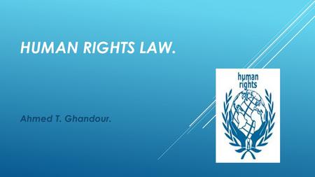 HUMAN RIGHTS LAW. Ahmed T. Ghandour.. HUMAN RIGHTS IN EUROPE II. OTHER INSTRUMENTS AND PROCEDURES.