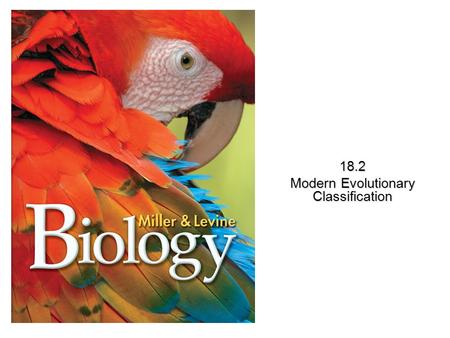 Lesson Overview Lesson Overview Modern Evolutionary Classification 18.2.