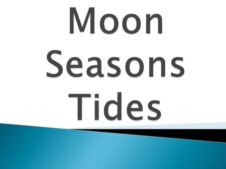 Moon Seasons Tides.