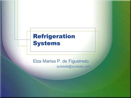 Refrigeration Systems