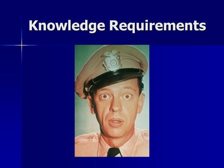 Knowledge Requirements. Who does this apply to? Who does this apply to? - Facility Security Officers (FSO) - Facility Security Officers (FSO) - Facility.