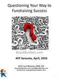 Questioning Your Way to Fundraising Success With Carol Weisman BoardBuilders.com With Carol Weisman, MSW, CSP
