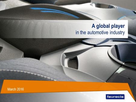 A global player in the automotive industry