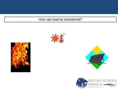 How can heat be transferred?. Objectives Describe conduction as a method of heat transfer. Outcomes C: Define conduction. B: Explain conduction in terms.