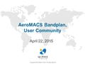 Copyright 2015 WiMAX Forum. All rights reserved AeroMACS Bandplan, User Community April 22, 2015.