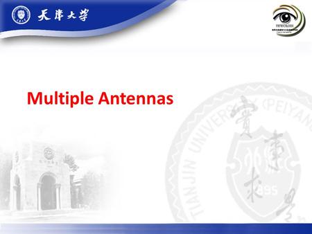 Multiple Antennas.
