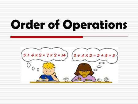 Order of Operations. Objective & Essential Question  Common Core Objective: 6.EE.1  Student Friendly Terms: Students will be able to perform basic five.